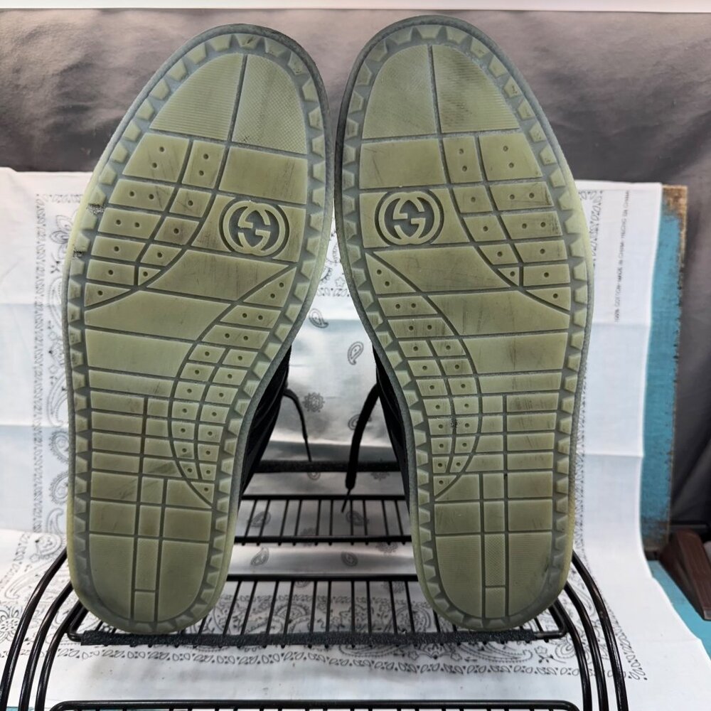 Gucci Miro’Soft Phantom NERO/TIFFANY 368517 AYOZ0 MENS US 12.5/Gucci Sz 12 ITALY - Picture 4 of 15